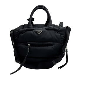 Prada Tessuto Bomber Bag Black Nylon